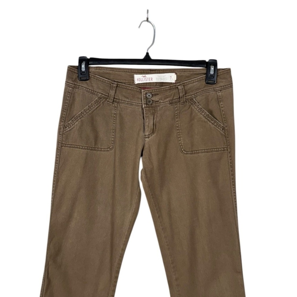 Vintage Y2K 90s Hollister Flare Pants Size 7 Long Low Rise Festival Coachella - Picture 3 of 6